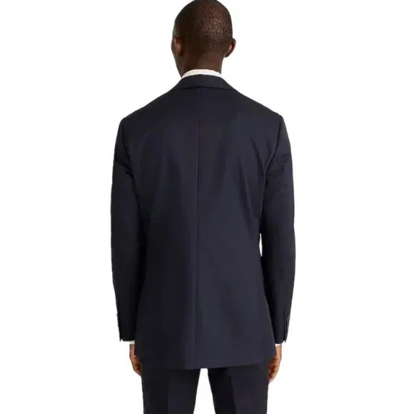 NWT JCrew Ludlow Jacket Mens 44 L Navy Blue Slim Fit Coat Italian AT050 NEW